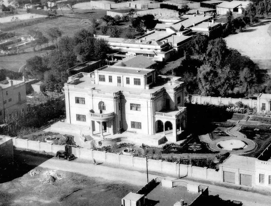 Beit Lawee, under construction in 1937, was once the palatial Baghdad seat of a Jewish family that fled to Canada in the 1950s, after the war that created Israel made life more precarious for Jews in Arab countries. 