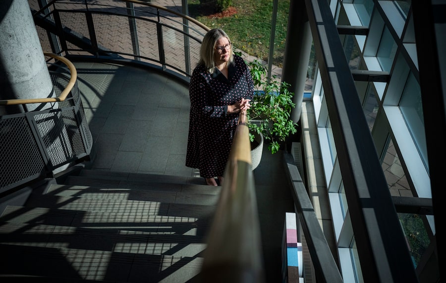 Falling international enrolment has cost many of Amanda Shaw's colleagues their jobs at St. Lawrence College in Cornwall, Ont., where she heads the union for support staff.