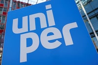 Uniper's logo at the company's headquarters in Duesseldorf, Germany. The company is seeking to increase its flexibility to schedule shipments of LNG globally.