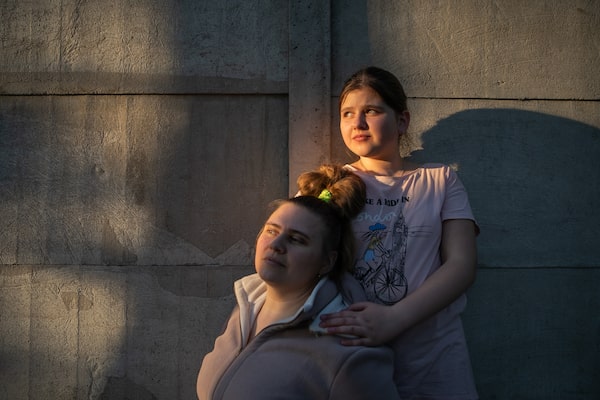 Portrait of Ms. Voronetska and her 13-year old daughter Anastasia.