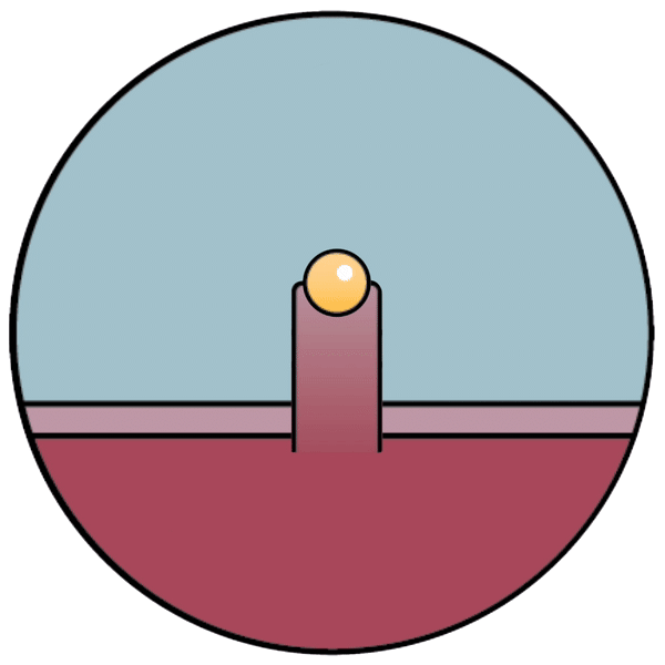 Animated illustration shows a Naloxone molecule kick opioids off a receptor and takes their place, blocking their effect for a limited amount of time.