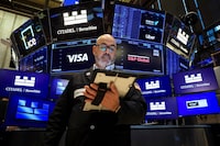 A trader works on the floor at the New York Stock Exchange (NYSE) in New York City, U.S., June 24, 2026.  REUTERS/Brendan McDermid