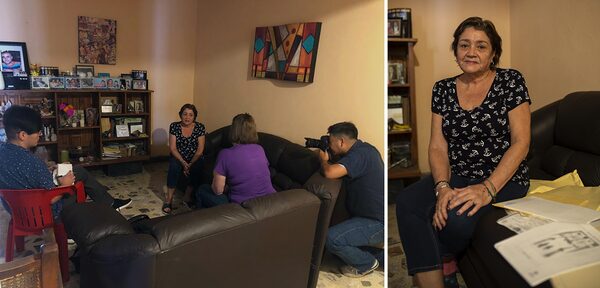 Globe reporter Stephanie Nolen interviews Lourdes Rosales