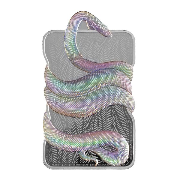 The one ounce Green Anaconda Silver Bar by PAMP Suisse