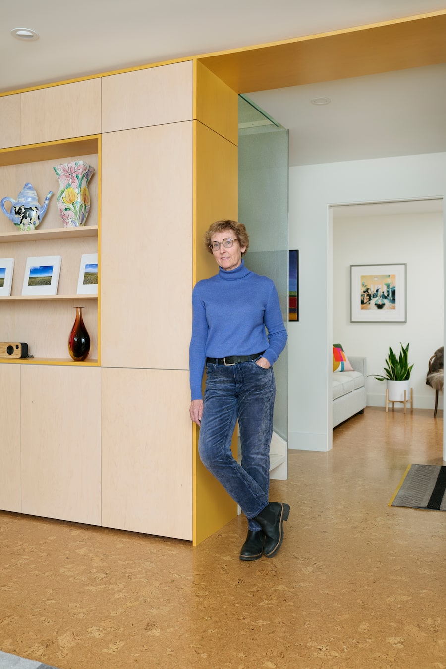 Maura Graham's Calgary home proves you can live modernly with bold colour.