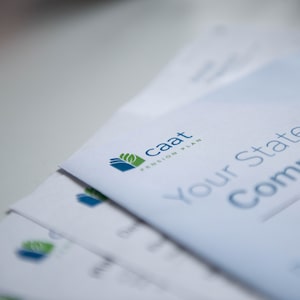 CAAT pension documents.
