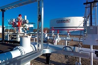 Pembina's Valleyview truck and tank station, south of Valleyview, Alberta.
