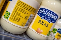 March 31, 2026, Rotterdam, South-Holland, The Netherlands: Hellman's mayonnaise, owned by consumer goods group Unilever, is displayed in a supermarket. Unilever has reached an agreement on the acquisition of a large part of its food division by its American counterpart, McCormick. (Credit Image: © Storm Groenendijk/ZUMA Press Wire)