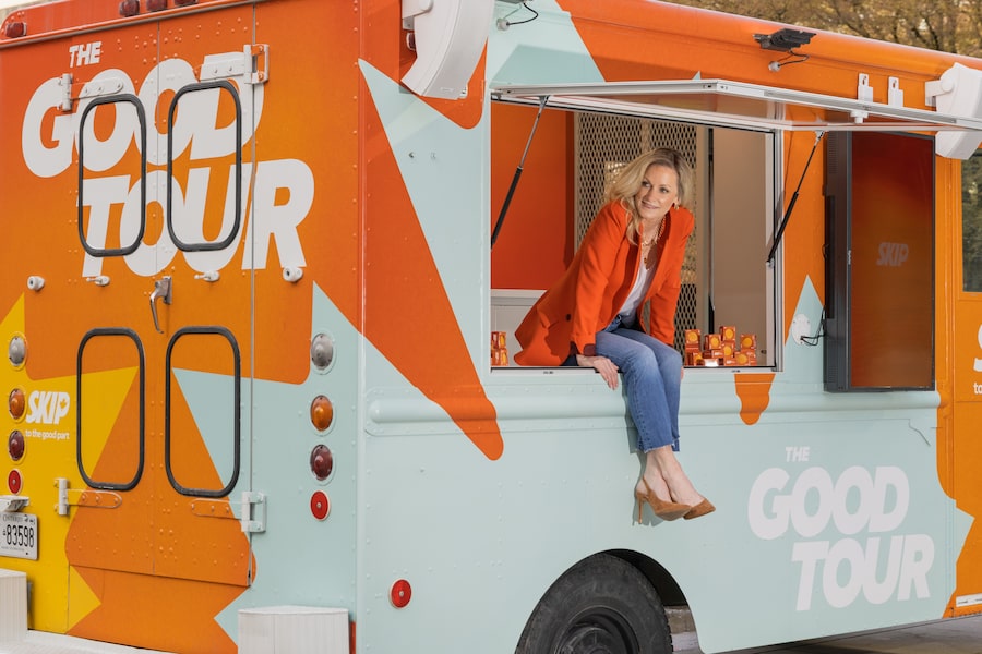 Rachel MacAdam, VP of Marketing at Skip, at the company's Juno Awards pop-up in Vancouver's Robson Square, in March, 2025.