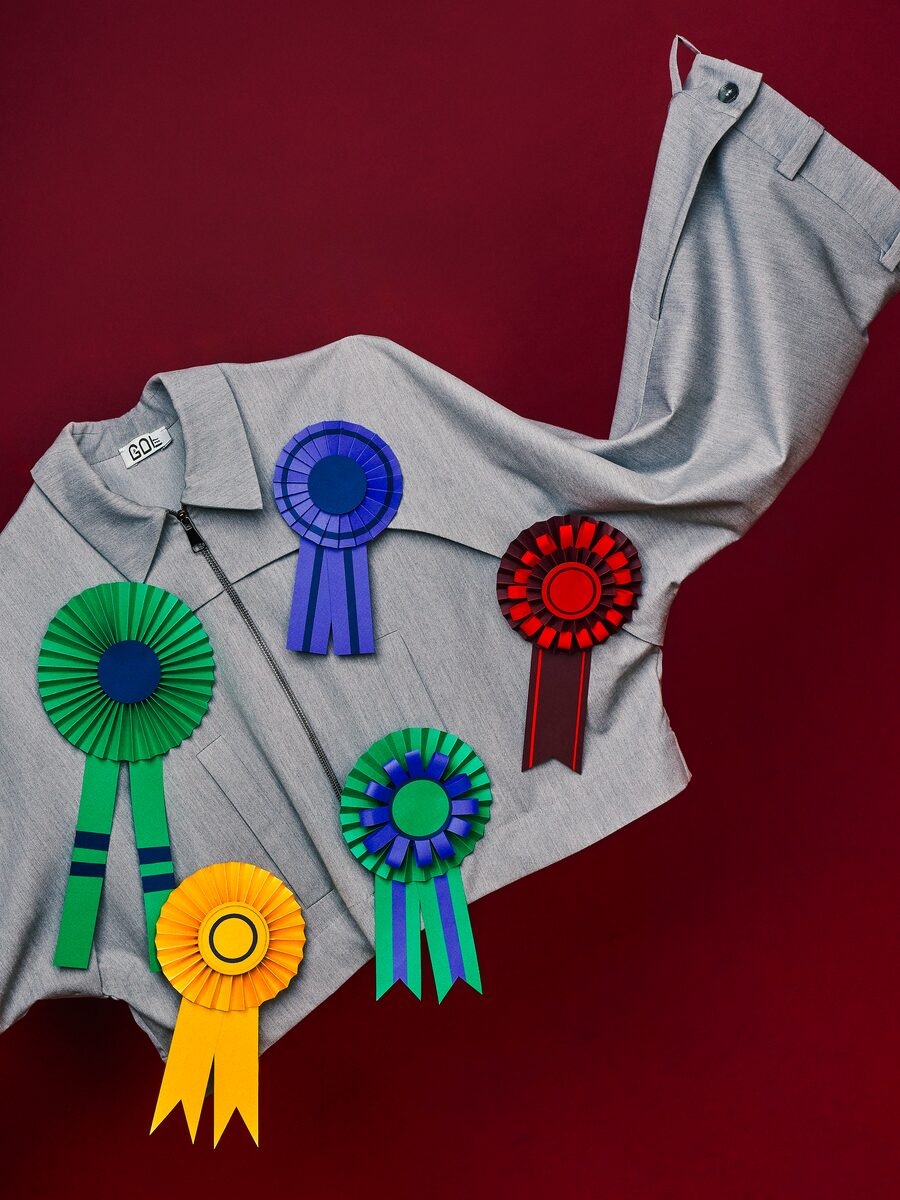 CANADIAN LUXURY: Toronto’s Golnar Ahmadian is part of a cohort of Canadians setting the tone for what designer fashion means today. For her brand Golshaah, she toys with beguiling proportions and trompe l’oeil elements that connect to the fashion world’s long love affair with surrealism. Golshaah structured coat, $580 through golshaah.com.