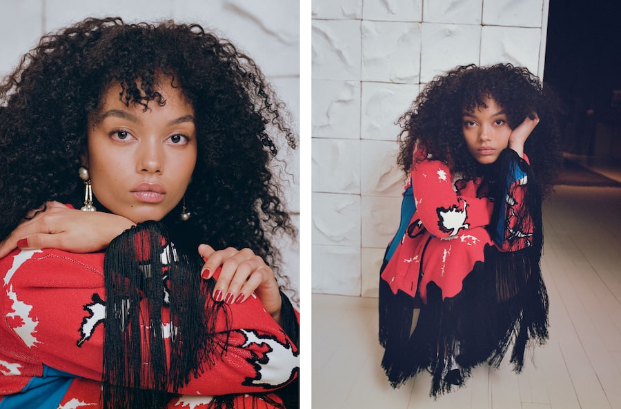 Whitney Peak was front row at Chanel’s Métiers d'art show in New York, which was staged in a downtown subway station and featured statement pieces like the fringed suit, pictured here.