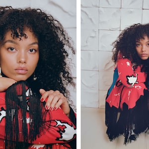 GOT THE LOOK
Peak was front row at Chanel’s Métiers d'art show in New York, which was staged in a downtown subway station and featured statement pieces like the fringed suit, pictured here.