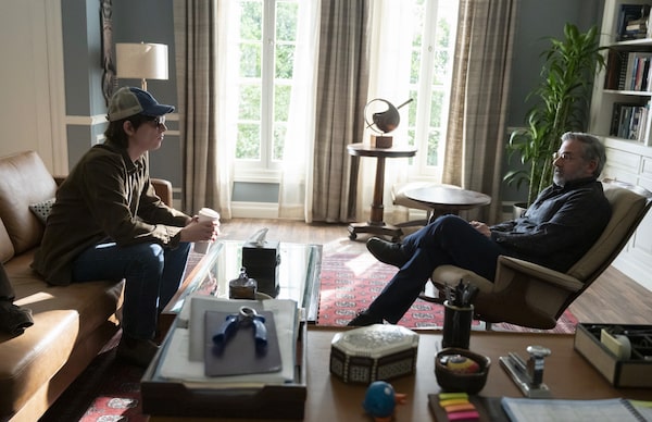 Domhnall Gleeson and Steve Carell in The Patient (2022). Courtesy of Disney+