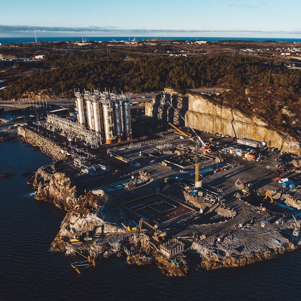 The Northern Lights' CO2 facility on the coast of the North Sea in Øygarden, Norway, in March, 2026. The company has developed a solution to decarbonize industry and reach net zero goals.