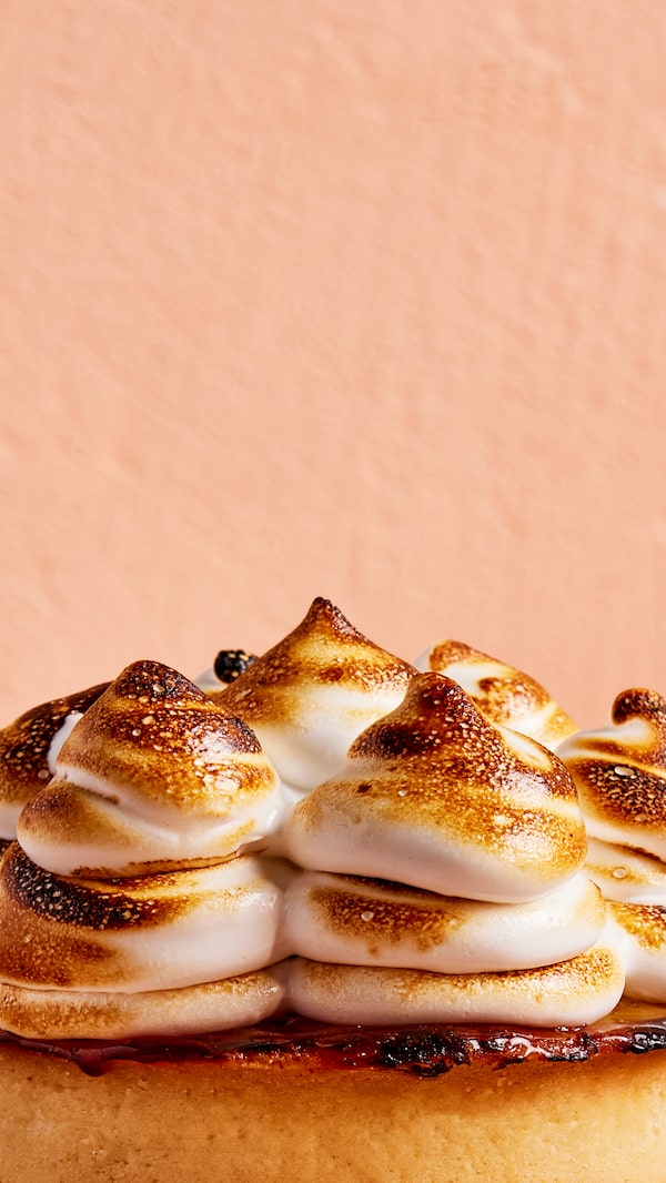 Aquafaba whips into a mixture that looks and tastes like egg white-based meringue.