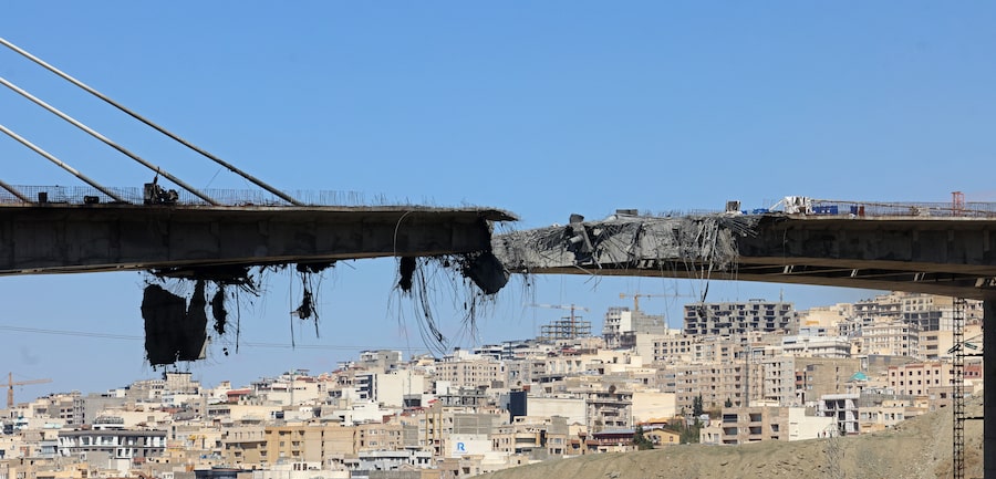 The B1 bridge in Karaj, southwest of Tehran, was still under construction when U.S. missiles hit it on April 2, cutting it in half and killing eight people. U.S. President Donald Trump promised more attacks to come, then announced a ceasefire the following week.