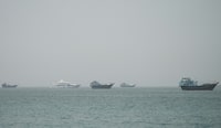 Vessels crossing the Strait of Hormuz yesterday. Look at them all!