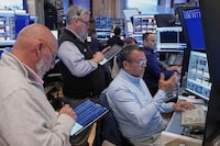 The floor of the New York Stock Exchange on May 7.