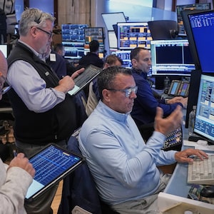 The floor of the New York Stock Exchange on May 7.