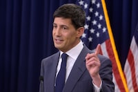 Federal Reserve Chairman Kevin Warsh speaks during a news conference following the Federal Open Market Committee meeting, Wednesday, June 17, 2025, in Washington. (AP Photo/Rod Lamkey, Jr.)