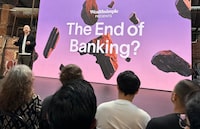 Wealthsimple CEO Michael Katchen at Evergreen Brickworks in Toronto at its "End of Banking" event on Wednesday June 11, 2025. (April Fong/The Globe and Mail)