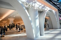 A Dynamite clothing retail store is shown in Montreal, Friday, Nov. 15, 2024. 