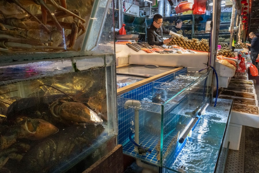 The vendor at this Beijing fish-market stall says he has lobster from Canada, a rarity in China these days. Tariffs made the country less accessible to North American producers of seafood and many other goods.