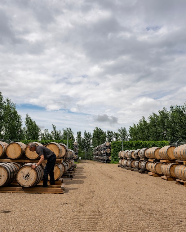 John Cote's Black Fox Farm and Distillery grows the grains it uses to make its whiskies and offers a limited number of casks for purchase each year.
