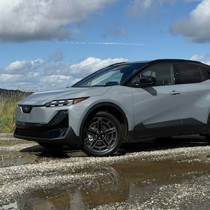 One difference between this Subaru Uncharted and the Toyota C-HR is the daytime running lights on the Subaru are a half-dozen LED lamps.