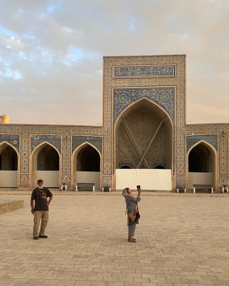 The Kalyan Mosque in Bukhara, Uzbekistan, a historical site still in use today for prayer.