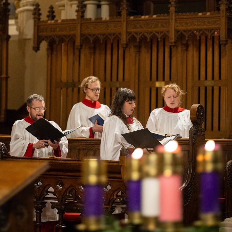  St. James Cathedral in Toronto is hosting Merry Moments this holiday season, a series of express services with carols, short readings and prayers that lasts 30 minutes. 