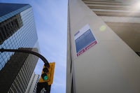 Office space available in downtown Calgary, Alta., Wednesday, April 13, 2016.  
