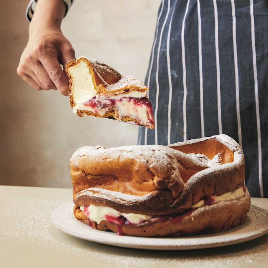 Nicola Lamb's Plum and Mascarpone Karpatka