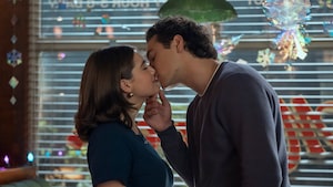 Hannah (Ella Bright) and Garrett (Belmont Cameli) in OFF CAMPUS
Photo: Liane Hentscher/ Prime
© AMAZON CONTENT SERVICES LLC