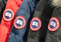 Canada Goose jackets are seen at one of their stores in Montreal on Friday, November 24, 2023.On Friday, Canada Goose Holdings Inc. will hold its annual general meeting after posting its first-quarter results the day prior. THE CANADIAN PRESS/Ryan Remiorz