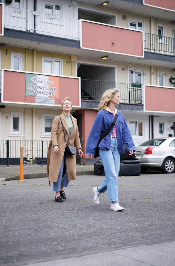 Set in Ireland, the six-part, character-driven series follows Sare (Sarah Goldberg) and Suze (Susan Stanley), born continents apart, in Canada and in Ireland, as they discover that they are half-sisters and embark on a road trip to find their alcoholic father. Courtesy of Crave