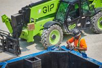 Construction work remains ongoing at a Green Infrastructure Partners (GIP) project site in Toronto on August 7, 2025 