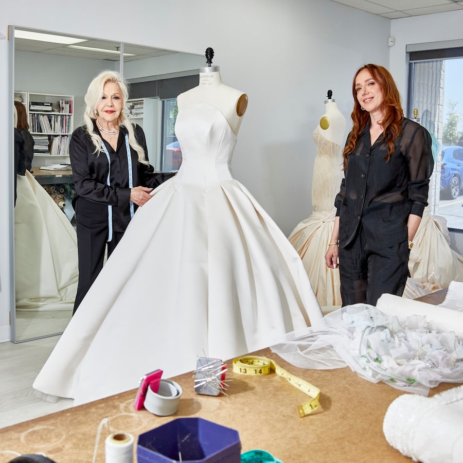 Ines Di Santo, left, and Veronica Di Santo have run the Ines Di Santo atelier together for the last 30 years.