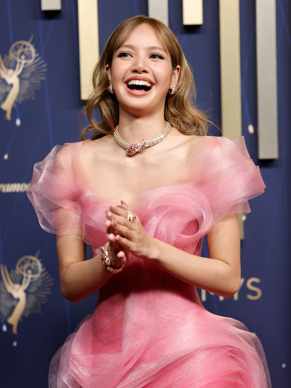 Lisa arrives at the 77th Primetime Emmy Awards on Sunday, Sept. 14, 2025, in Los Angeles.