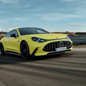 The GT 4-door coupe can hit 200 km/h faster than a Honda Prelude can hit 100 km/h.