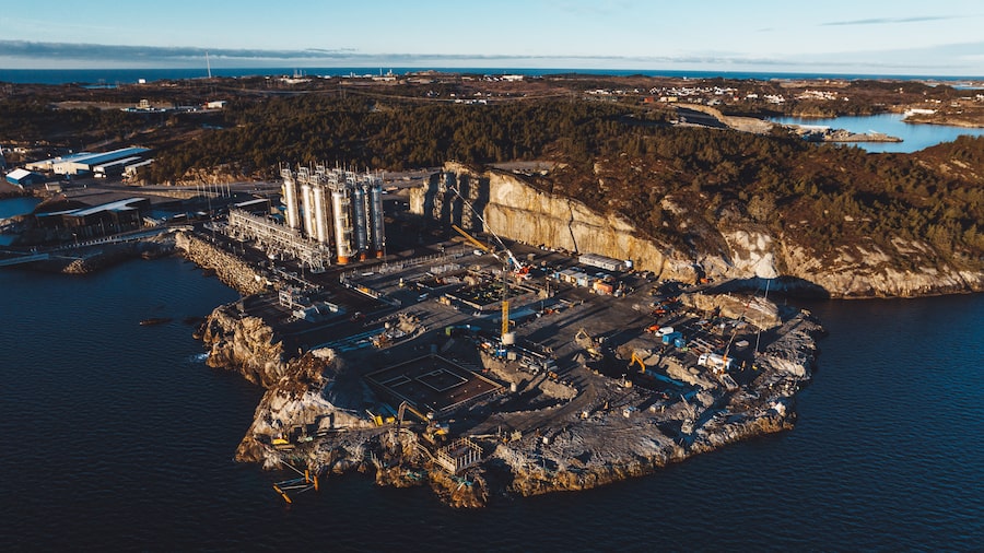 The Northern Lights' CO2 facility on the coast of the North Sea in Øygarden, Norway, in March, 2026. The company has developed a solution to decarbonize industry and reach net zero goals.