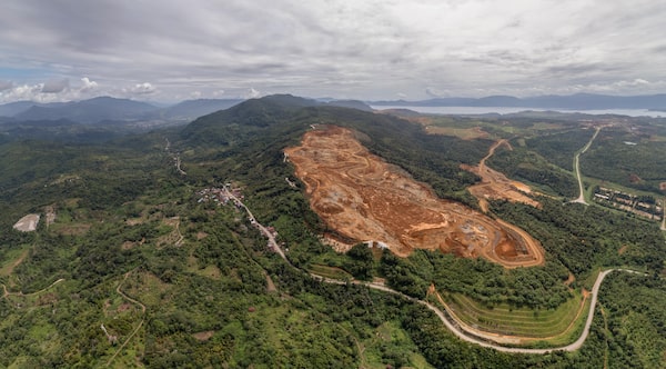 PT Vale Indonesia's on-slope nickel mine in Asuli, Towuti District, took over what was previously a peppercorn plantation owned by locals who reside at the foot of the hill.