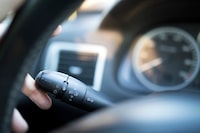 Detail of car signal button