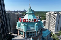 The Rogers Building is seen in downtown Toronto on July 9, 2022.