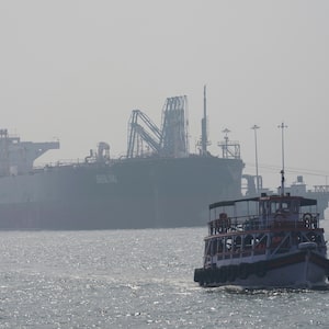 Tanker Shenlong Suezmax carried oil from Saudi Arabia through the Strait of Hormuz earlier this month. The tanker is managed by Dynacom Tankers, according to Reuters, one of the few companies willing to send vessels through the waterway since the war began.