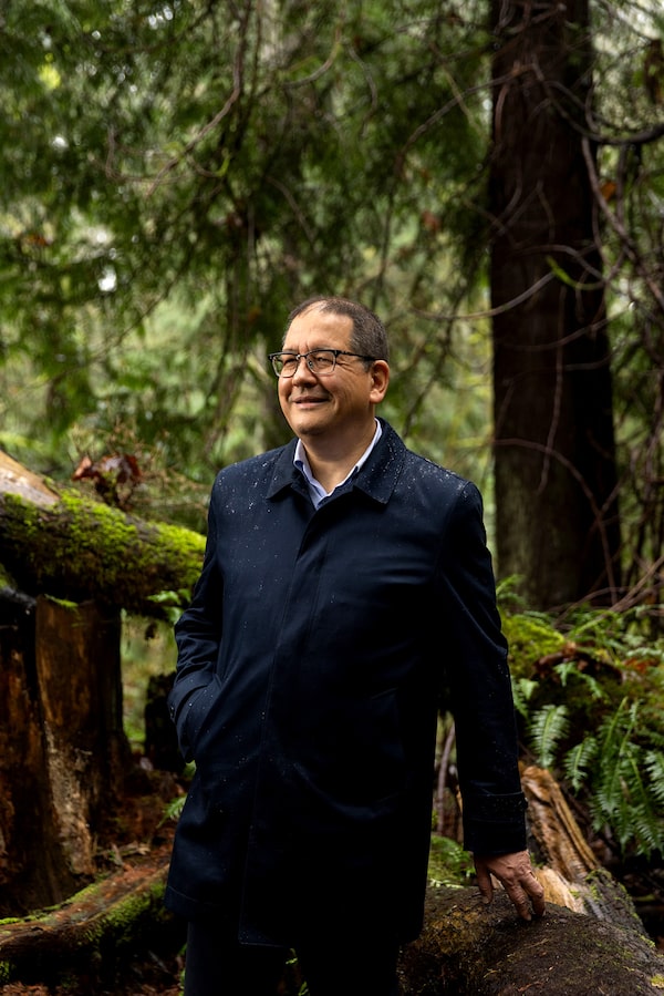 Mark Podlasly, CEO of the First Nations Major Projects Coalition and member of Nlaka'pamux First Nation, at Musqueam Park. March 19, 2026.