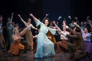 Sara Farb performs as Fanny Brice with the Funny Girl ensemble.