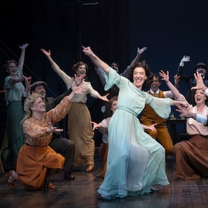 Sara Farb performs as Fanny Brice with the Funny Girl ensemble.