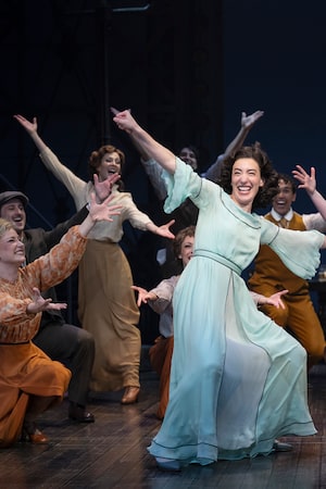 Sara Farb performs as Fanny Brice with the Funny Girl ensemble.