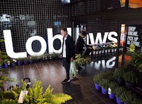 A man leaves a Loblaws store in Toronto on Thursday, May 3, 2018. THE CANADIAN PRESS/Nathan Denette